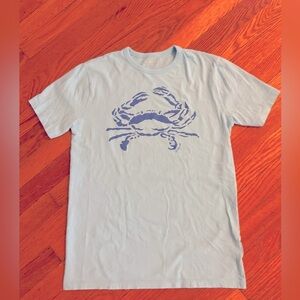 Light Blue J.Crew Crewcuts Boys Crab t-shirt XXL